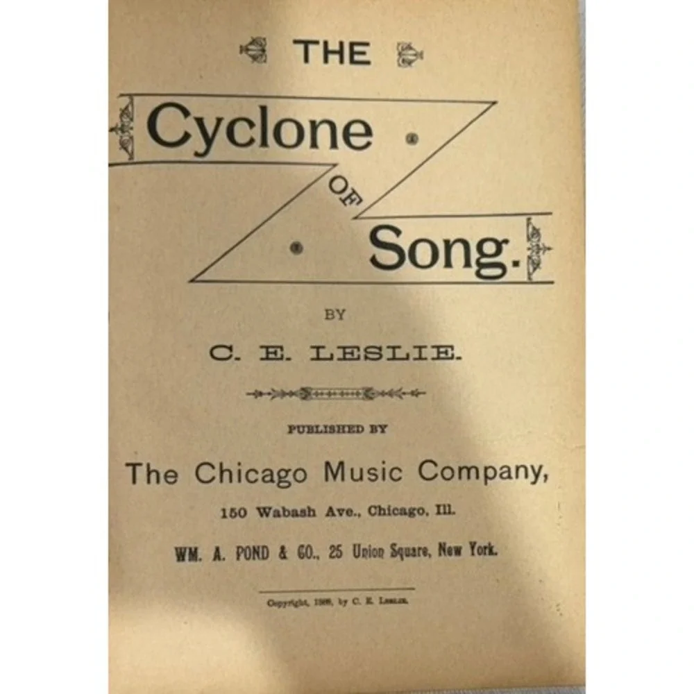 The Chicago Music Co. rare 1889